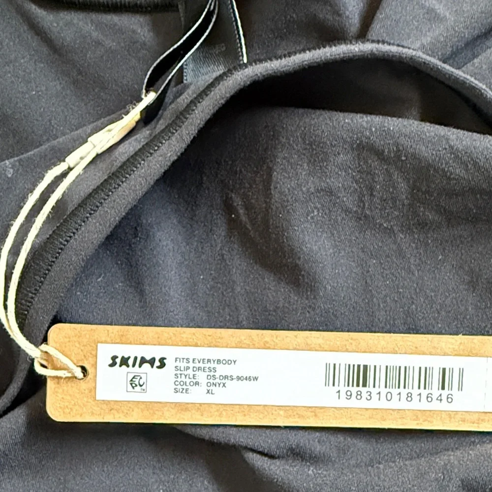 SKIMS Fits Everybody Slip Dress xl color onyx - Picture 2 of 5
